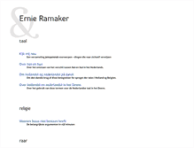 Tablet Screenshot of ernieramaker.nl